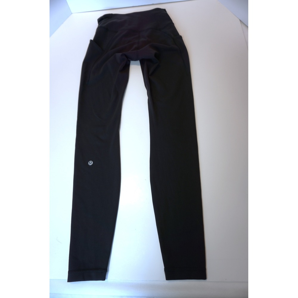 Lululemon Fast and Free High-Rise Tight 28 Nulux Black Running‎ Leggings Size 6